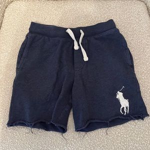 Boys Polo Ralph Lauren Navy Cotton Pony Shorts Size 7